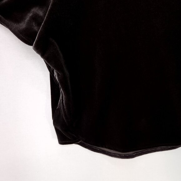 Madewell Velvet Butterfly Top Size Medium Dolman Flutter Short Sleeve - Picture 7 of 12